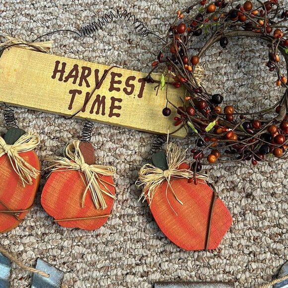 Harvest fall autumn decor home decorations set of 4 - Picture 3 of 4